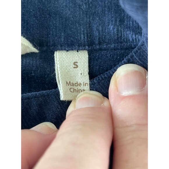 Soft Surroundings Cora‎ Corduroy Shirt Jacket Button Blue Small Chic Pockets $89 - Picture 7 of 9